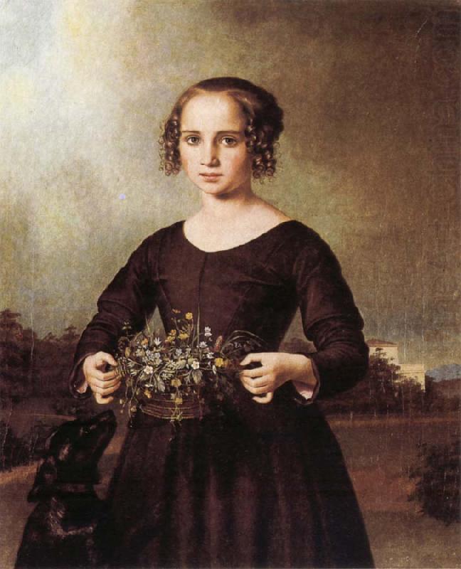 Portrait of a Young Girl, Ferdinand von Rayski